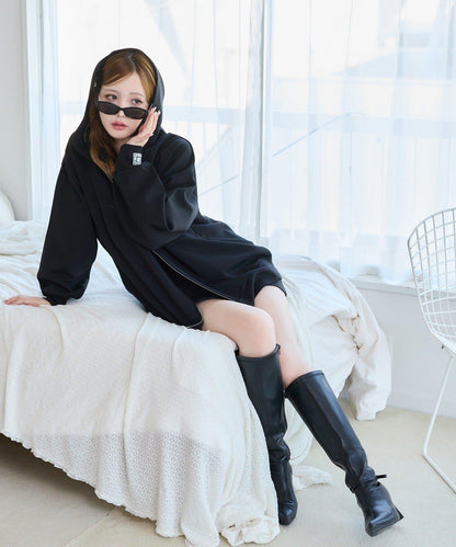 one after anoter 蕾絲連帽衛衣