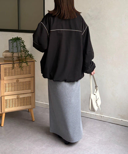 翻領蓬鬆廓形夾克