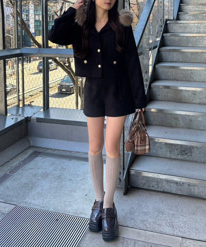 one after anoter 花呢連帽夾克