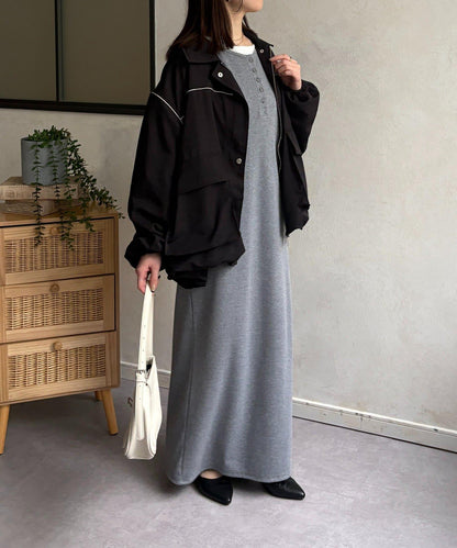 翻領蓬鬆廓形夾克