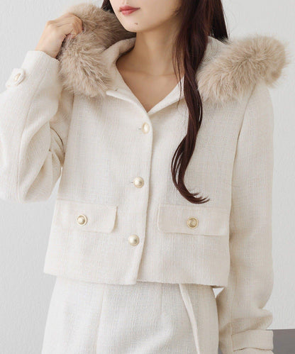 one after anoter 花呢連帽夾克