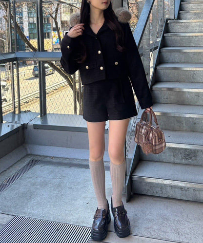 one after anoter 花呢連帽夾克