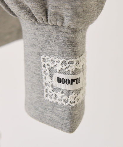 one after anoter 蕾絲連帽衛衣