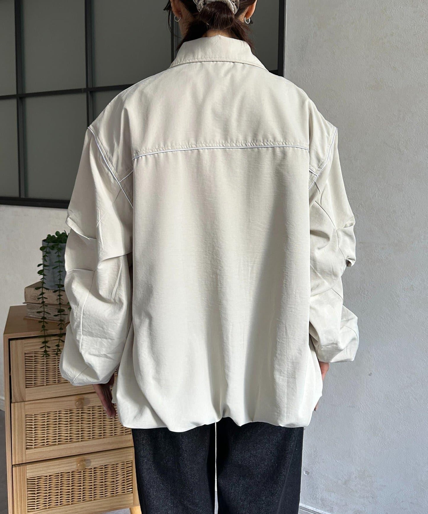 翻領蓬鬆廓形夾克