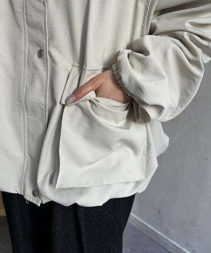 翻領蓬鬆廓形夾克