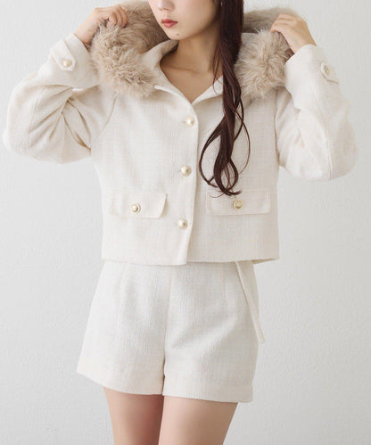 one after anoter 花呢連帽夾克