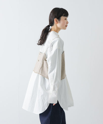 半溼紡亞麻 吊帶上衣