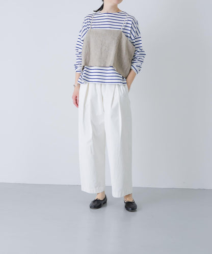 半溼紡亞麻 吊帶上衣