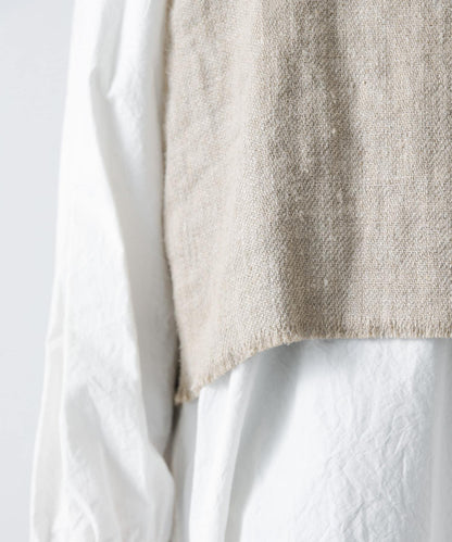 半溼紡亞麻 吊帶上衣