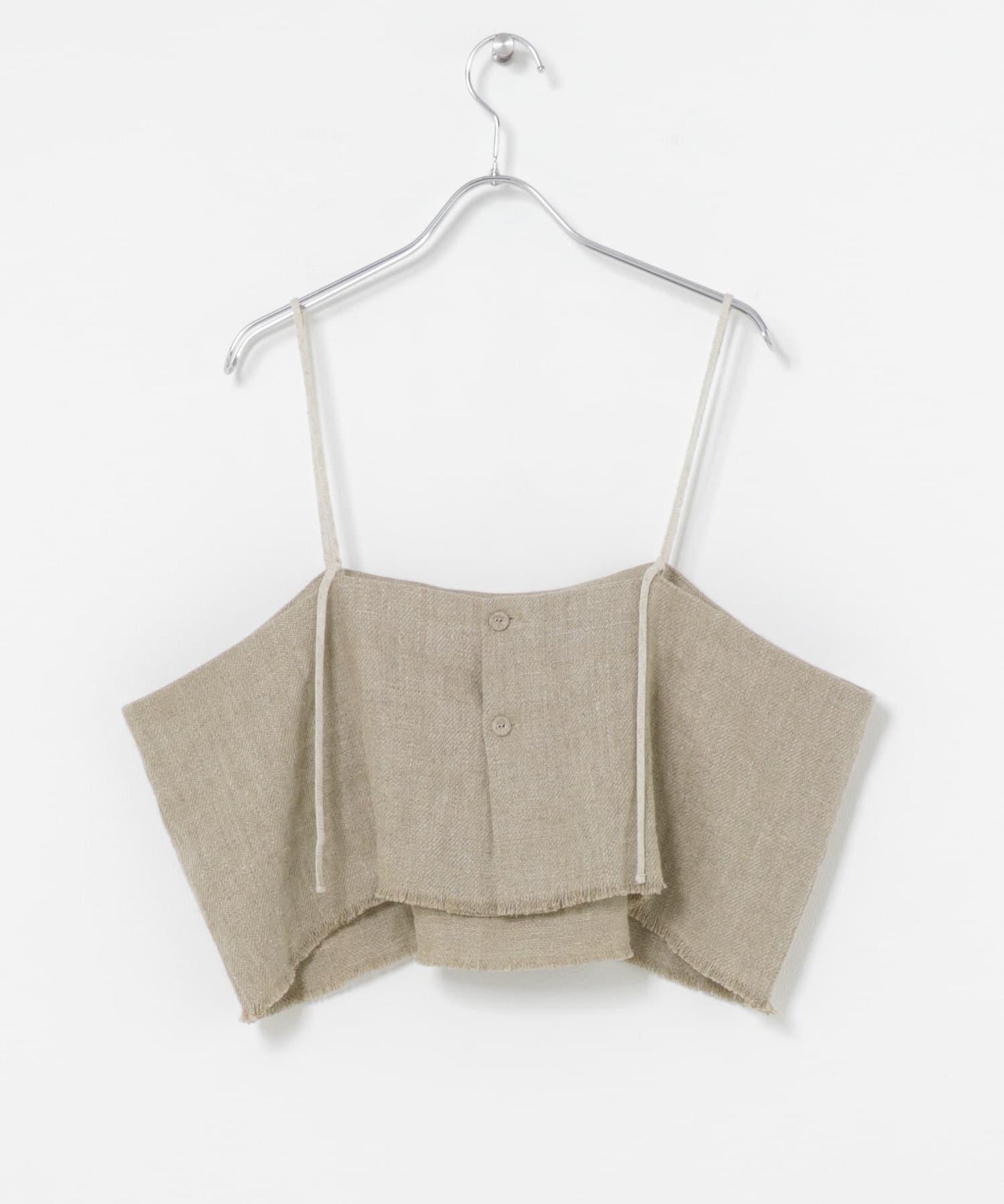 半溼紡亞麻 吊帶上衣