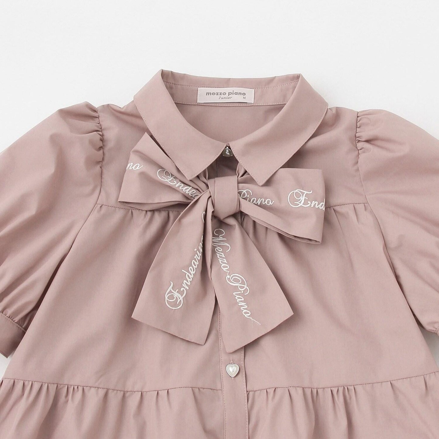 蝴蝶結裝飾層疊連衣裙