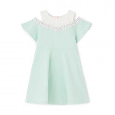 徽標條紋設計 休閒風 連衣裙