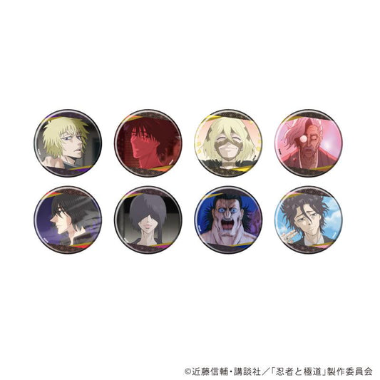 忍者と極道（忍者與極道） 01款 場面寫插畫徽章 全8種合輯套裝