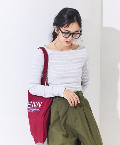 船領條紋棉莫代爾長袖T恤