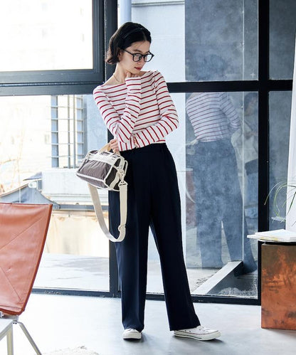 船領條紋棉莫代爾長袖T恤