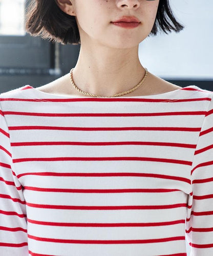 船領條紋棉莫代爾長袖T恤