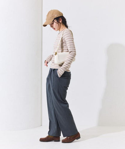 船領條紋棉莫代爾長袖T恤