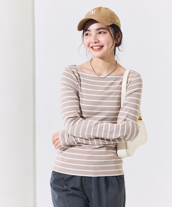 船領條紋棉莫代爾長袖T恤