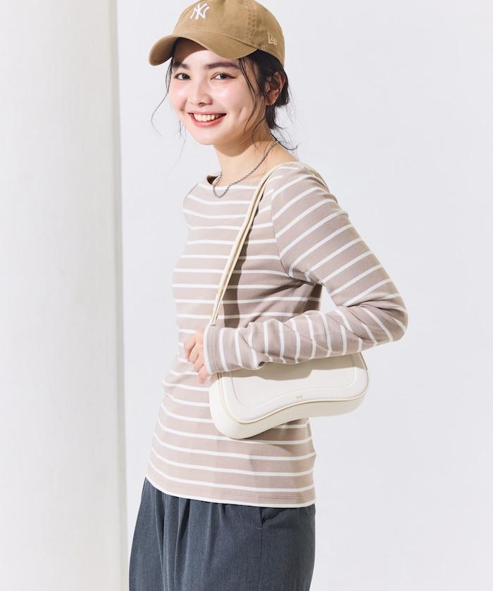 船領條紋棉莫代爾長袖T恤