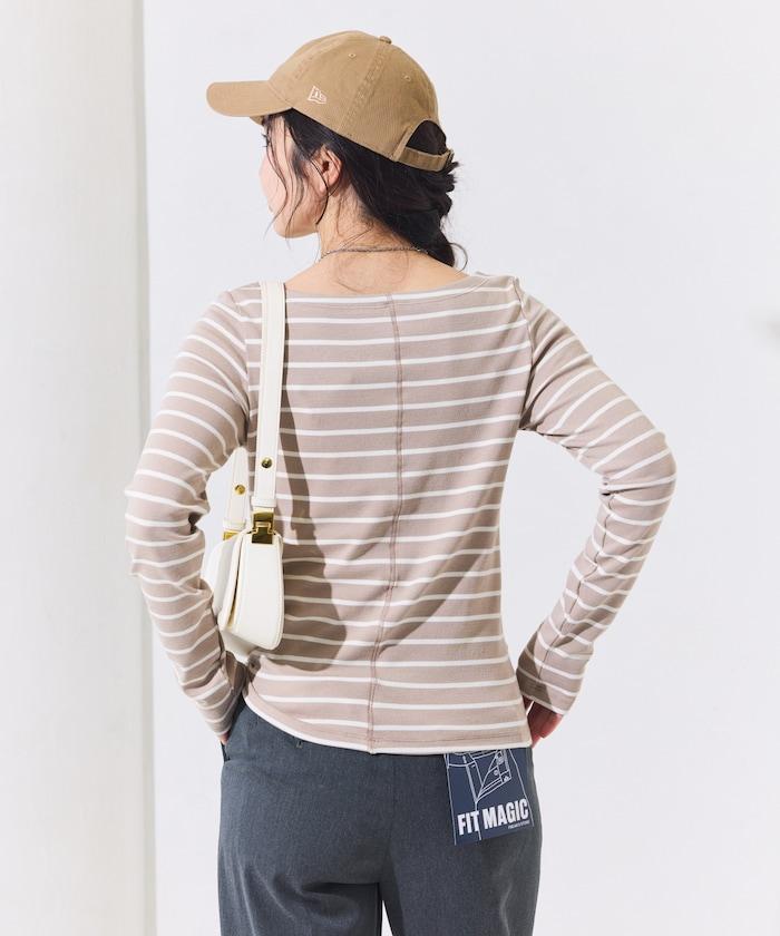 船領條紋棉莫代爾長袖T恤