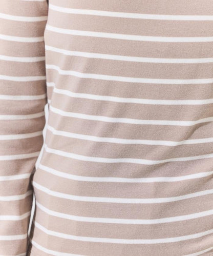 船領條紋棉莫代爾長袖T恤