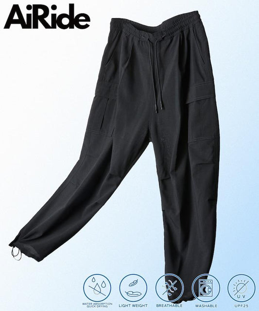 AiRide/エアライド 寬鬆廓形 可收納 吸水速幹 防紫外線 休閒工裝褲