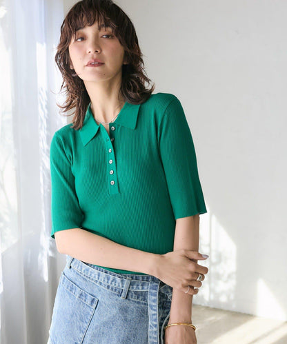 通勤休閒皆宜 清涼觸感 針織POLO衫