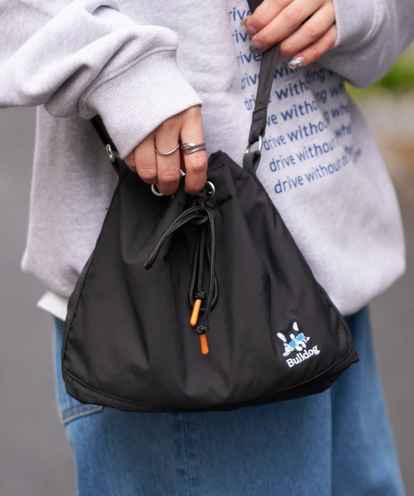 DOG 刺繡LOGO束口包