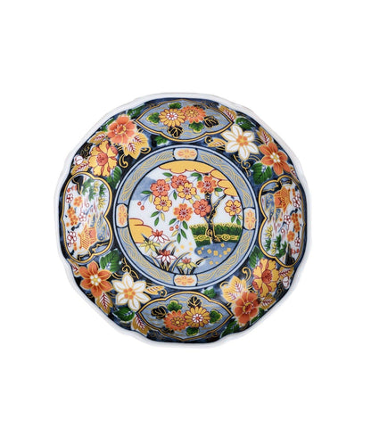 若紫色 家常菜圖案 16cm 盤皿