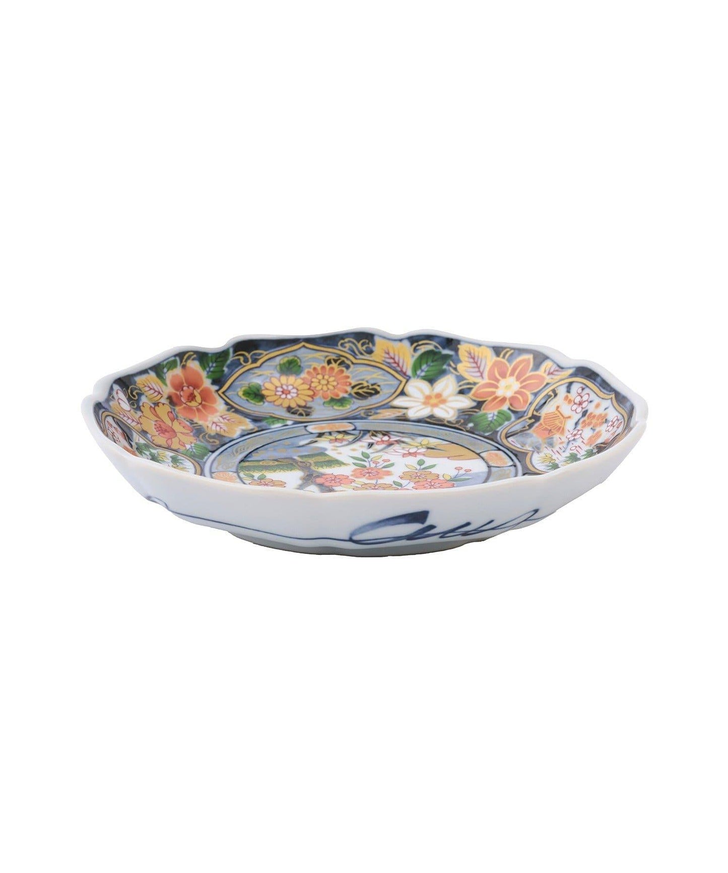 若紫色 家常菜圖案 16cm 盤皿