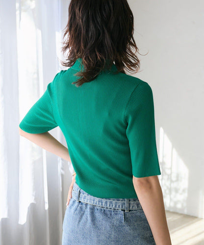 通勤休閒皆宜 清涼觸感 針織POLO衫