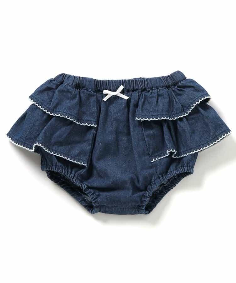 層疊荷葉邊布魯馬短褲