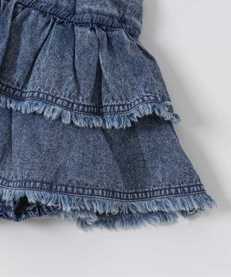 牛仔連體衣+T恤 二件套套裝