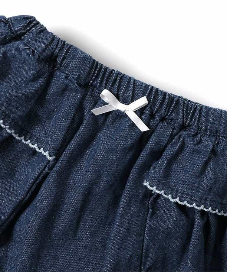 層疊荷葉邊布魯馬短褲