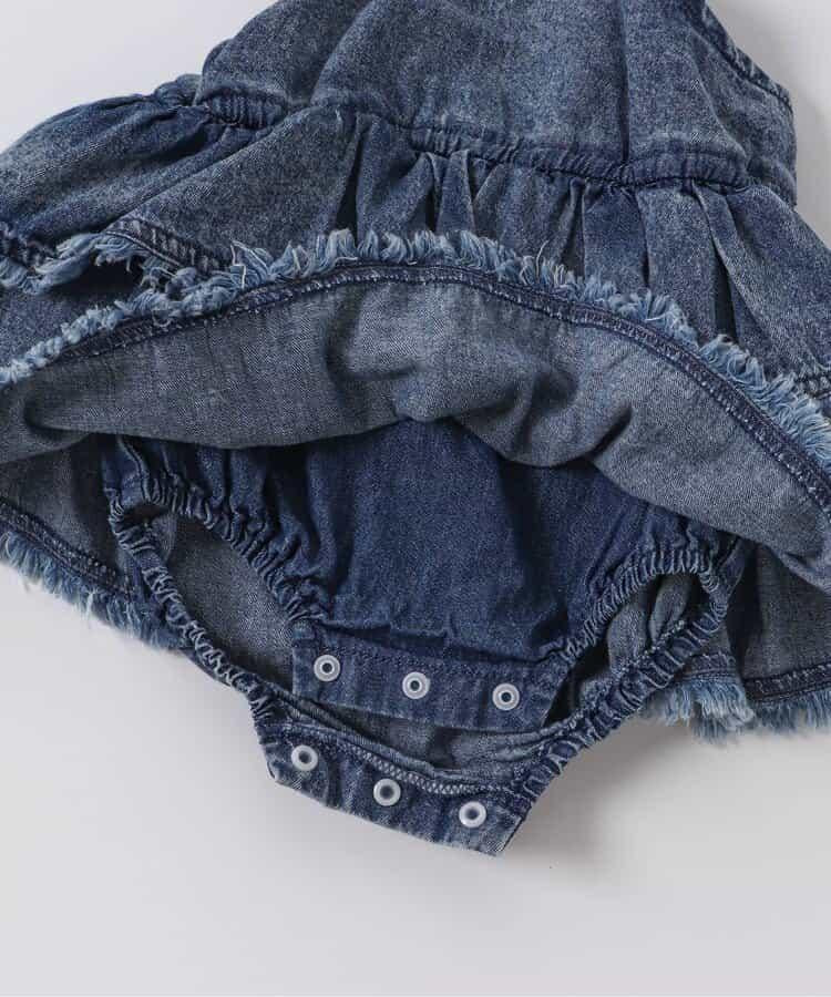 牛仔連體衣+T恤 二件套套裝