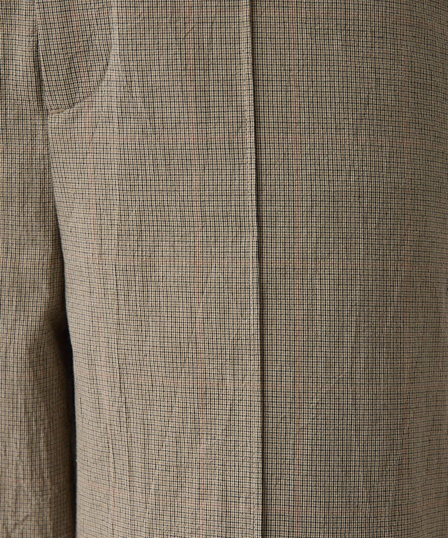 Drawing Numbers 有機棉格紋闊腿褲