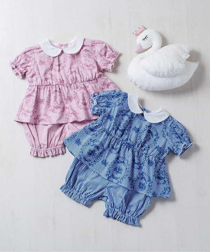 天鵝條紋 奶感 套裝