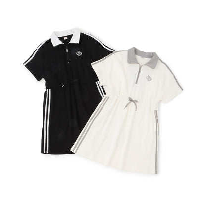 側邊條紋設計 連衣裙