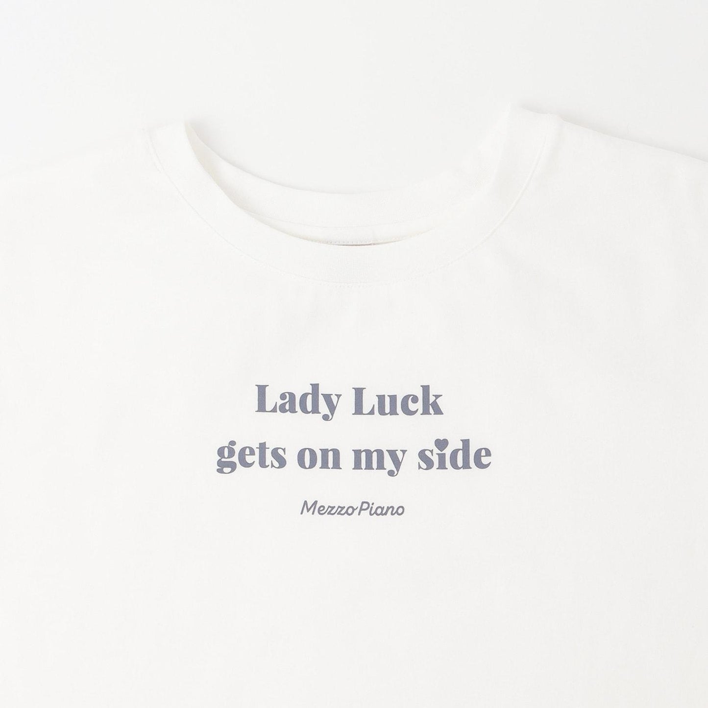 亮絲網眼針織+短袖T恤套裝