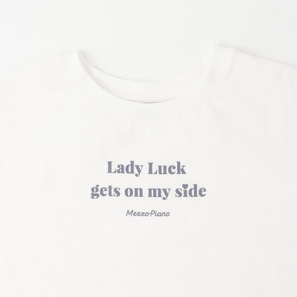 亮絲網眼針織+短袖T恤套裝