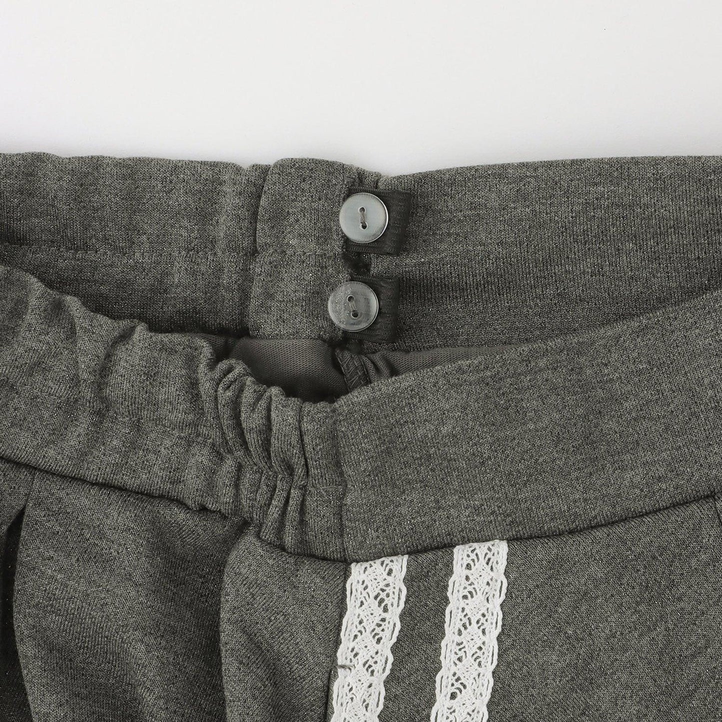 亮絲毛圈拉鍊連帽外套＋喇叭裙褲套裝