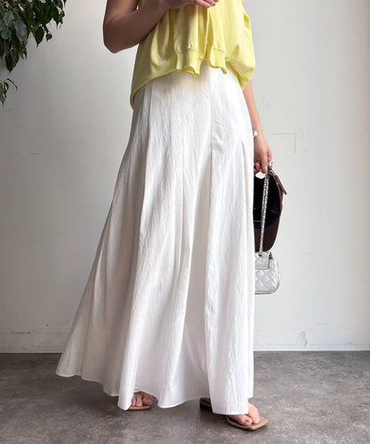 褶襉傘擺半身裙