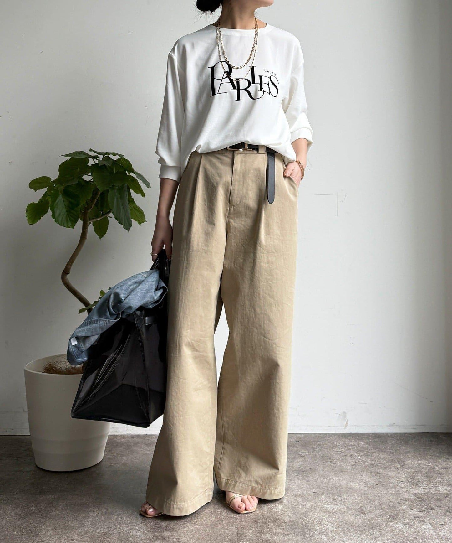 網絡限定 logo長袖TEE T恤