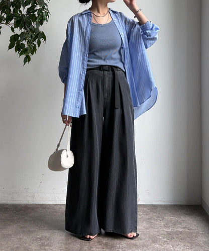 多穿法條紋設計襯衫