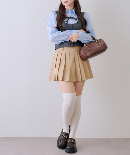 拼接蝴蝶結設計 襯衫