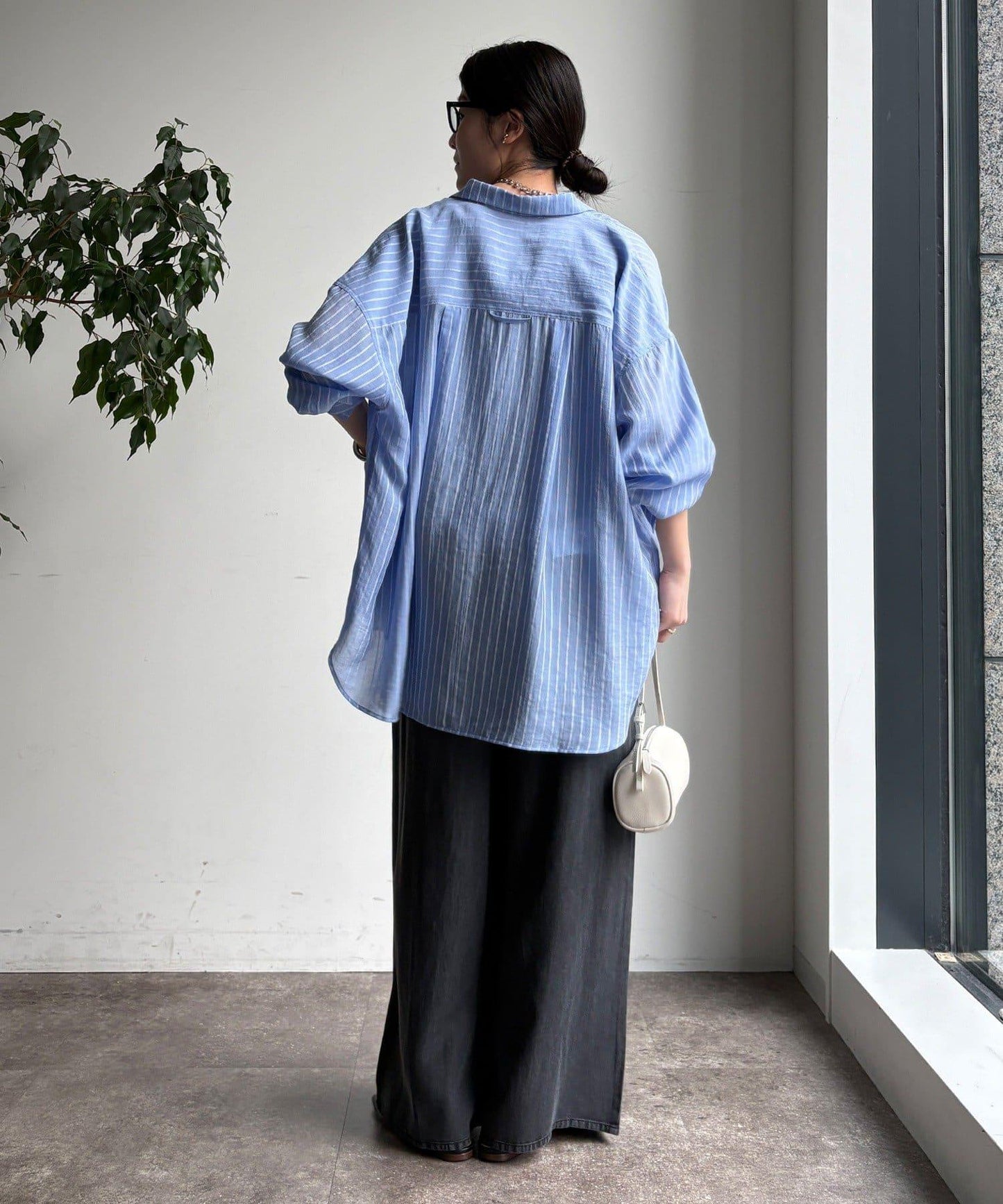 多穿法條紋設計襯衫