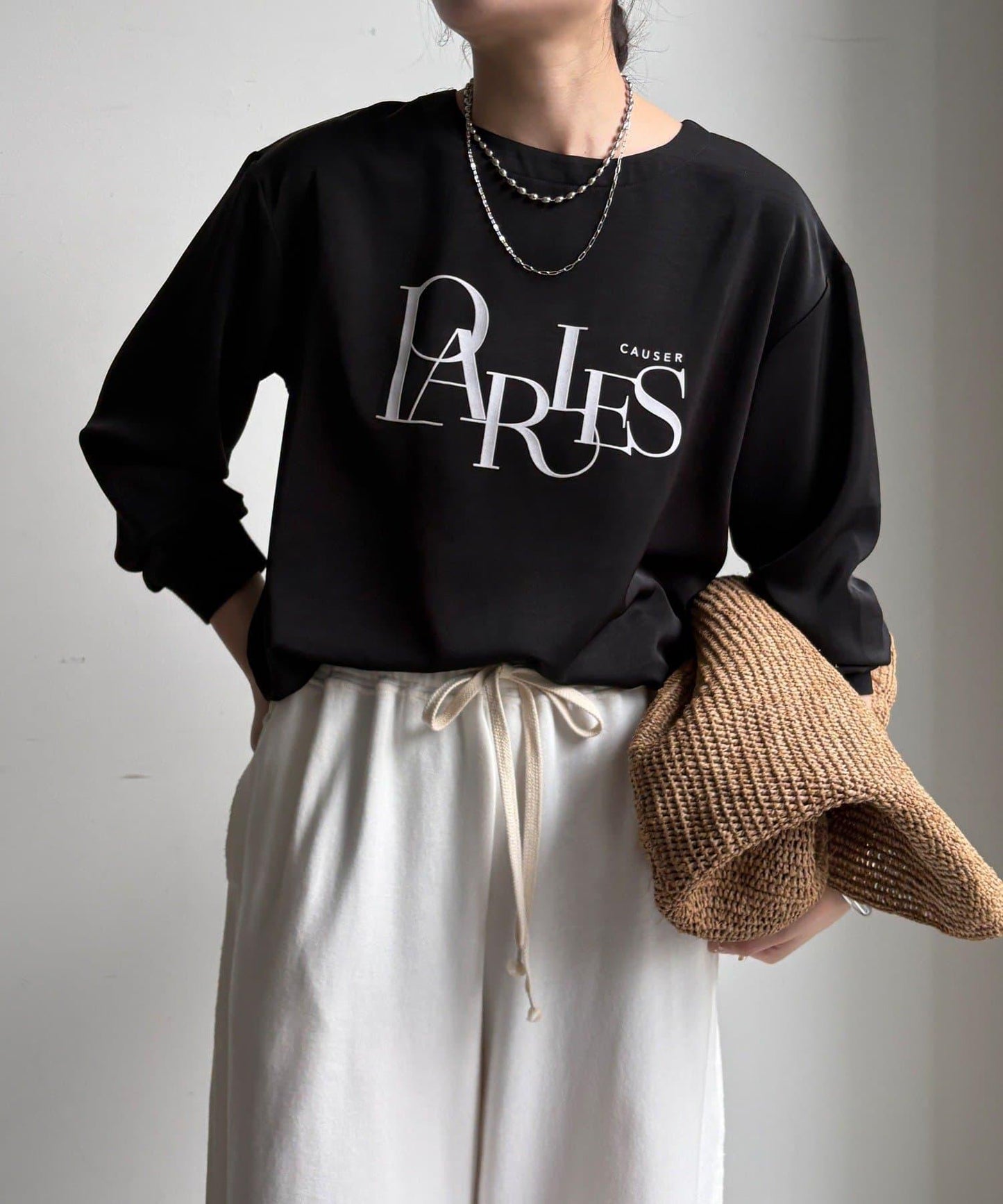 網絡限定 logo長袖TEE T恤