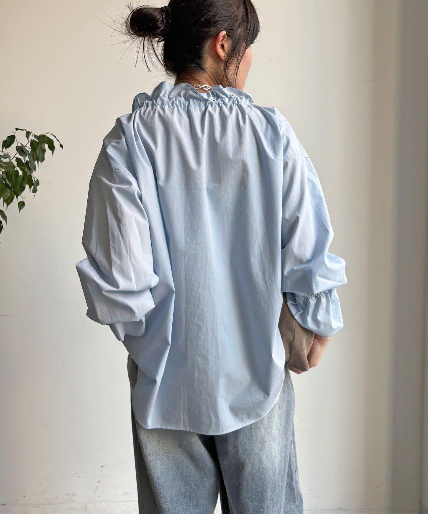 荷葉邊領 設計 襯衫