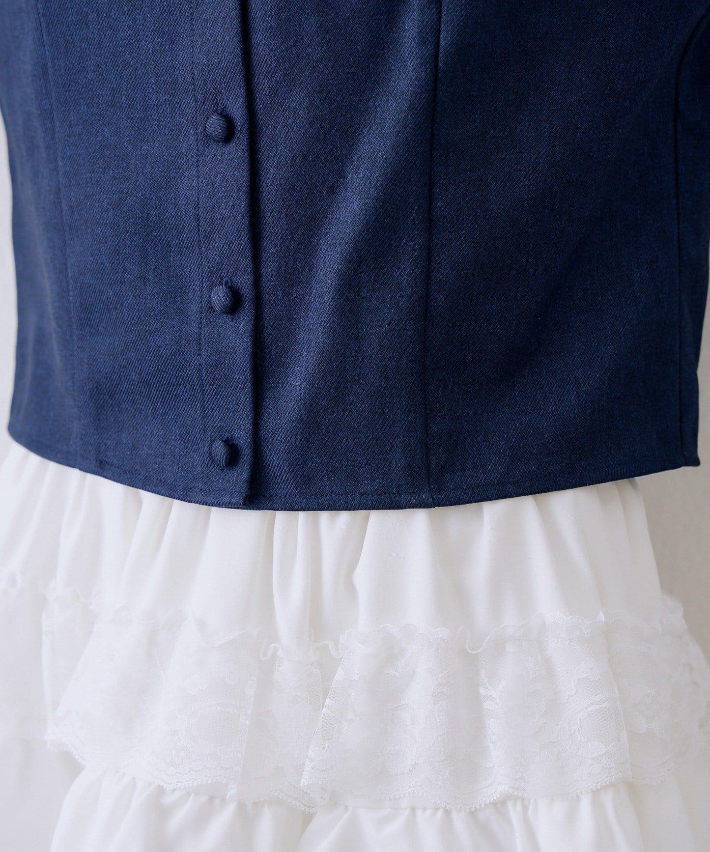 拼接蝴蝶結設計 襯衫