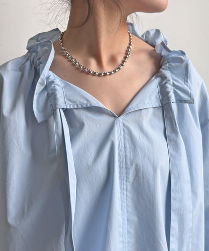 荷葉邊領 設計 襯衫